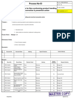 P3-Process For Control of Non-Conformance