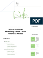 Laporan Praktikum Mikrobiologi Umum - Teknik Pewarnaan Mikroba - Works