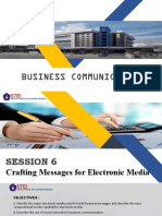 BUSINESS COMMUNICATION TIPS FOR ELECTRONIC MEDIA