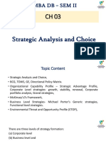 CH 03 Strategic Analysis and Choice
