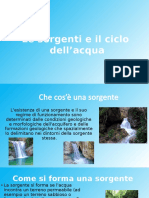 Le Sorgenti e Il Ciclo Dellacqua