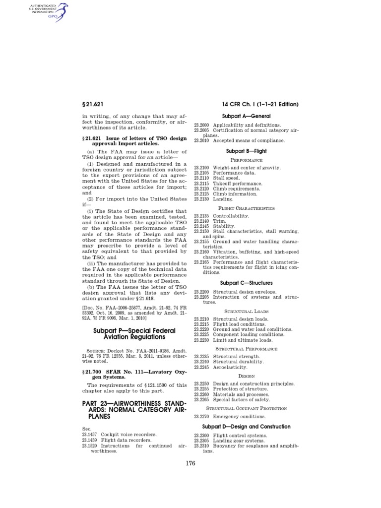 14 Cfr Part 21 Subpart E | AC 21-43 – ANHVI