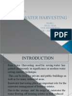 Rain Water Harvesting: Project Report On