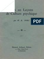 Mes 20 Leçons de Culture Psychique II (W. R. Borg)