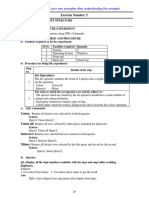 Exercise Number: 5: Please Make Use of Your Own Examples After Understanding The Concepts