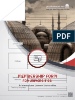 Membership Form For Universities