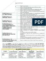 Follow The Arrangement.: My HUMSS Portfolio Rubric