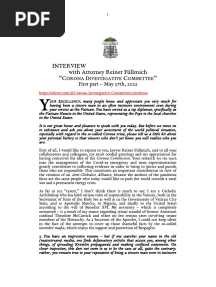 Vigano Interview With Attorney