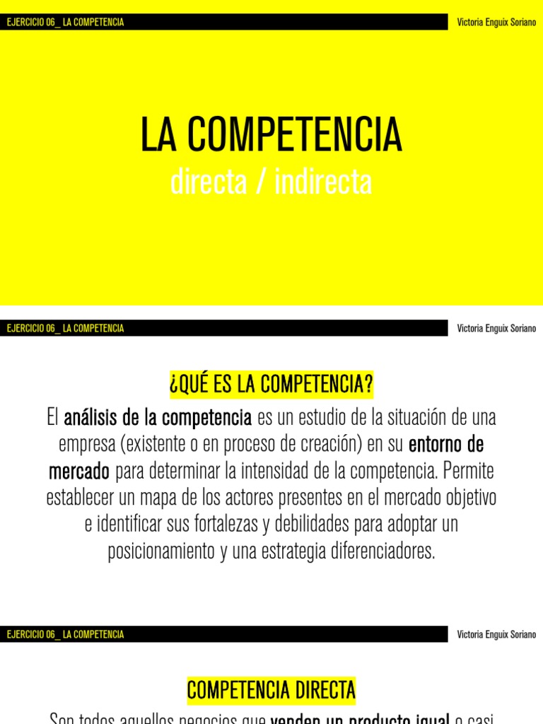Análisis de Competencia Directa e Indirecta | PDF | Marca | Producto ...