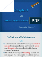 Chapter 1 Maintenance