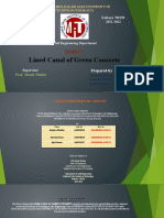 Lined Canal of Green Concrete: Project I