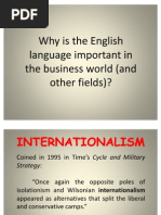 Importance of English