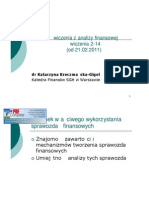 Analiza Finansowa Prezentacje Lato 2010-2011