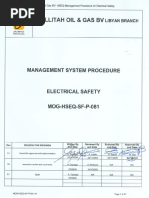 10SF.11 - MOG-HSEQ-SF-P-081 Rev A1 Electrical Safety