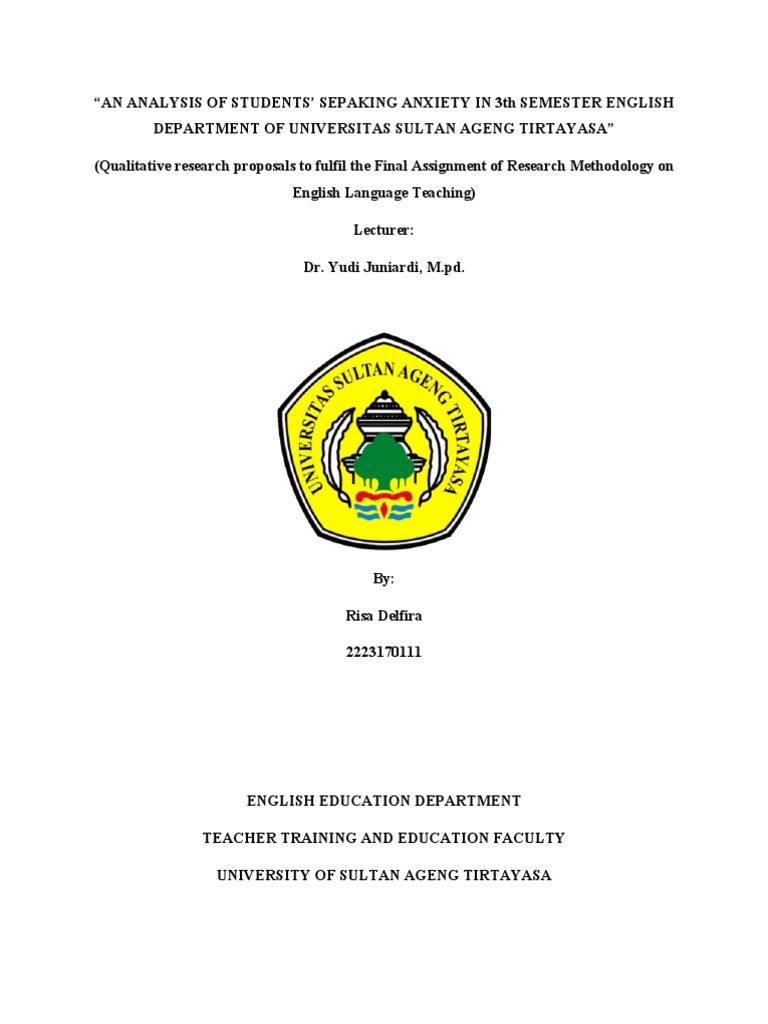 Students' Speaking Anxiety Analysis | PDF | Anxiety | Emotions