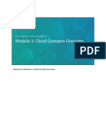 Welcome To Module 1: Cloud Concepts Overview