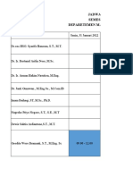 Jadwal Perwalian Dosen SEMESTER GENAP 2021 / 2022 Deparetemen Manajemen Bisnis Its Surabaya