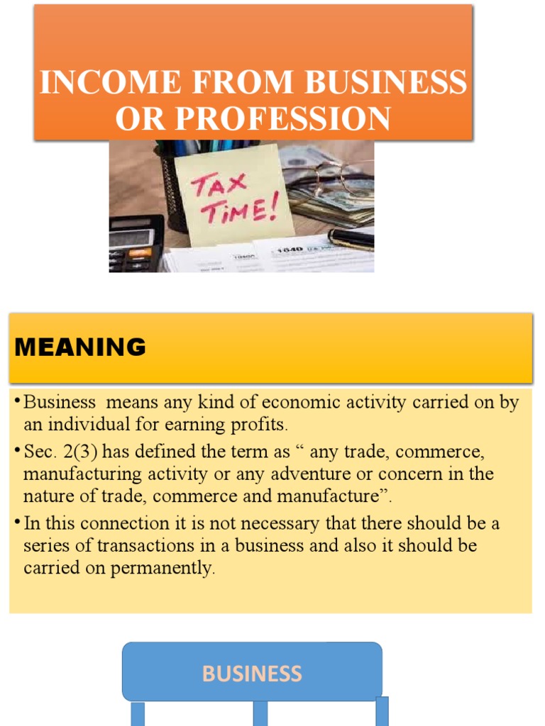 Business vs. Professional Income Explained | PDF | Valuation (Finance ...