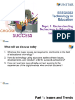 Topic 1: Understanding Technology in Education Issues and Trends