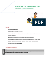 Presentación Personal 1º ESO. Guion + Estándares Evaluables