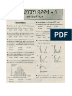 UNI 2001 I matematicas