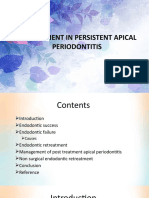 Retreatment in Persistent Apical Periodontitis