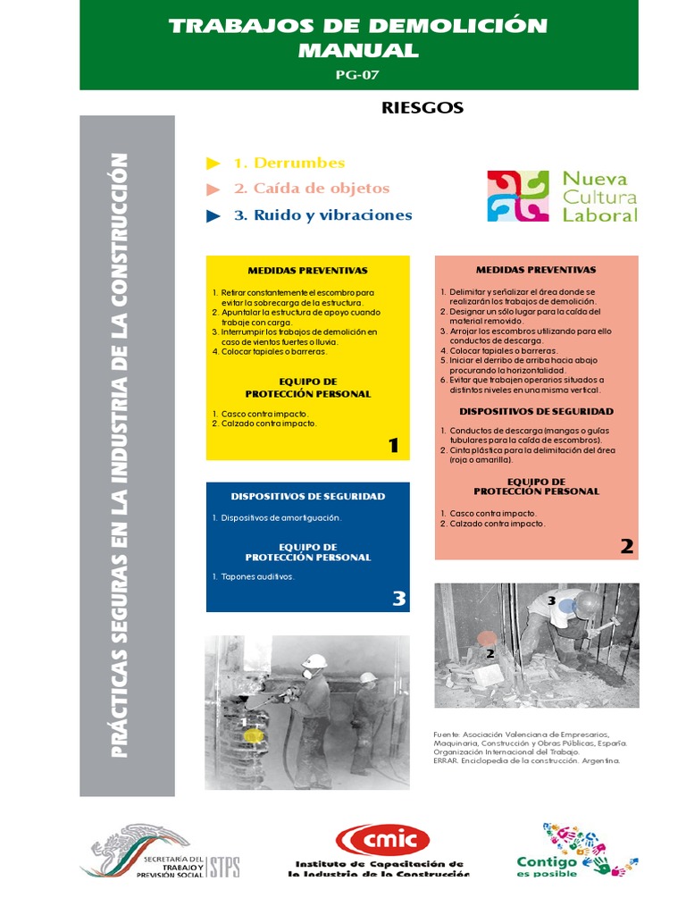 Seguridad en Demoliciones Manual | PDF | Demolición