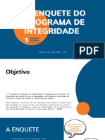 1 Enquete Do Programa de Integridade: Diretoria de Compliance - Dco