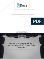 Teoria Informacional de La Personalidad Pedro Ortiz Cabanillas 37272 Downloable 1102222