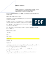 Gabarito - Análise e Modelagem de Sistemas