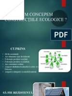 Cum Concepem Constructiile Ecologice