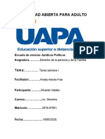 Espacio para Enviar La Tarea 4 Del Derecho de Las Personas y La Familia