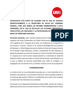 Punto de Acuerdo Viruela Del Mono PDF