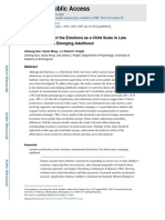 Factor Structure of The Emotions As A Child Scale in Late Adolescence and Emerging Adulthood