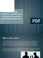 Manejo de Crisis Identificación y Contención de Personas Potencialmente Agresivas