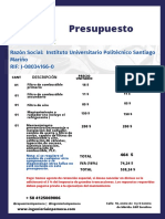 Presupuesto Politécnico Santiago Mariño