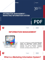 Session 05: Information Management - Marketing Information System