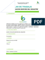 Plan de Trabajo - Conversatorio - Ancón - Situación Después Del Desastre