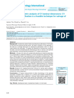 CT Based Morphometric Analysis of C1 Laminar Dimensions