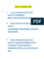 11.important Youtube Links