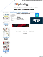 Reading Text About Abilities