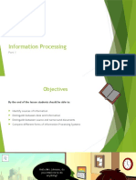 Introduction To Information Processing