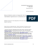Manual Didáctico Sobre La Integración de Las Cuatro Habilidades Lingüísticas en La Enseñanza Del Inglés