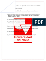 Diseño de Entrevista a Realizar a La Oficina de Extensión de La Universidad Del Valle