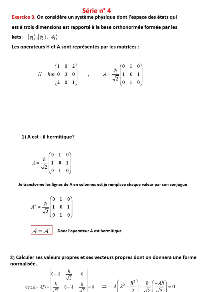 Serie 4 Exer 3 Solution | PDF | Algèbre générale | Analyse fonctionnelle