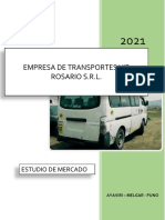 Estudio de Mercado de La Empresa de Transportes Vip Rosario S.R.L.