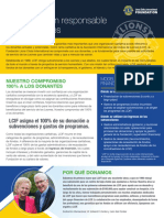 Gestión transparente de donaciones LCIF