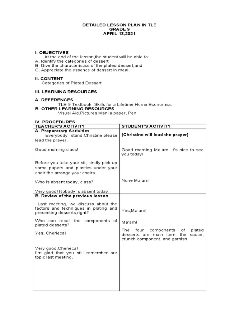 Categories of Plated Dessert PDF Desserts Baking