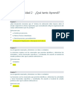 Encuesta Unidad 2 - ¿Qué Tanto AprendíCuestionario