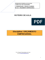 Roteirode Aula Orcamento Empresarial 2017